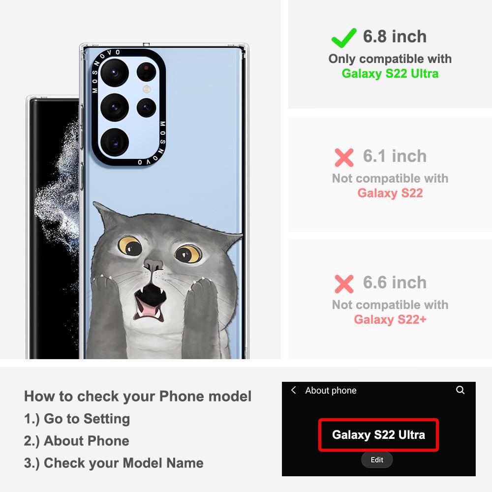 OMG Cat Phone Case - Samsung Galaxy S22 Ultra Case - MOSNOVO