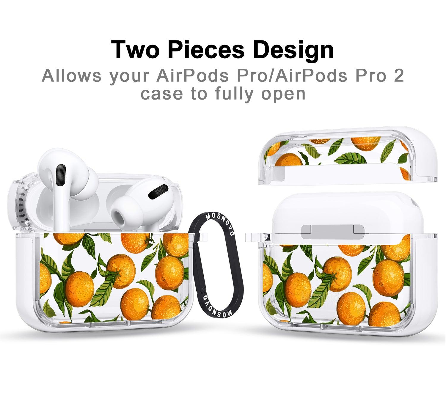 Orange AirPods Pro 2 Case (2nd Generation) - MOSNOVO