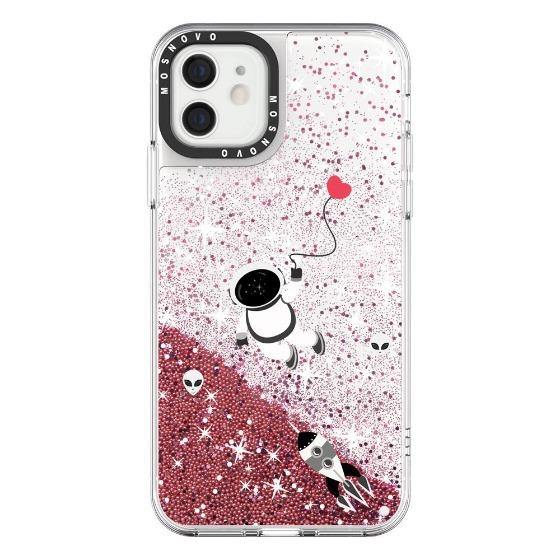 Outer Space Glitter Phone Case - iPhone 12 Mini Case - MOSNOVO