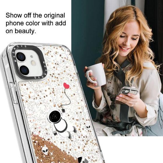Outer Space Glitter Phone Case - iPhone 12 Mini Case - MOSNOVO