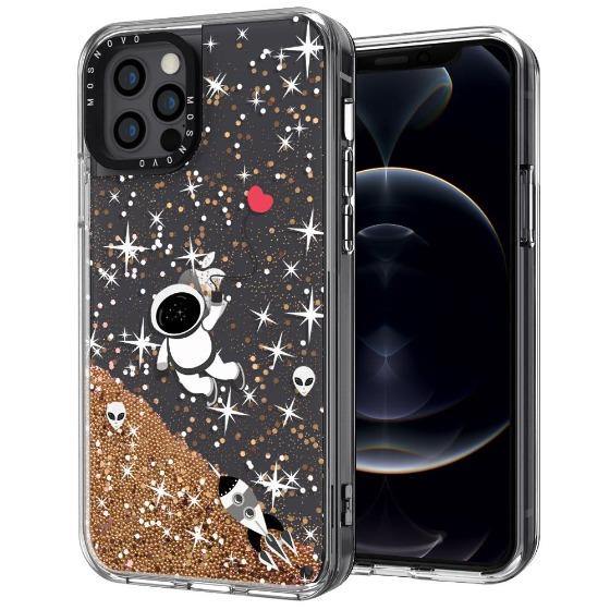 Outer Space Glitter Phone Case - iPhone 12 Pro Max Case - MOSNOVO