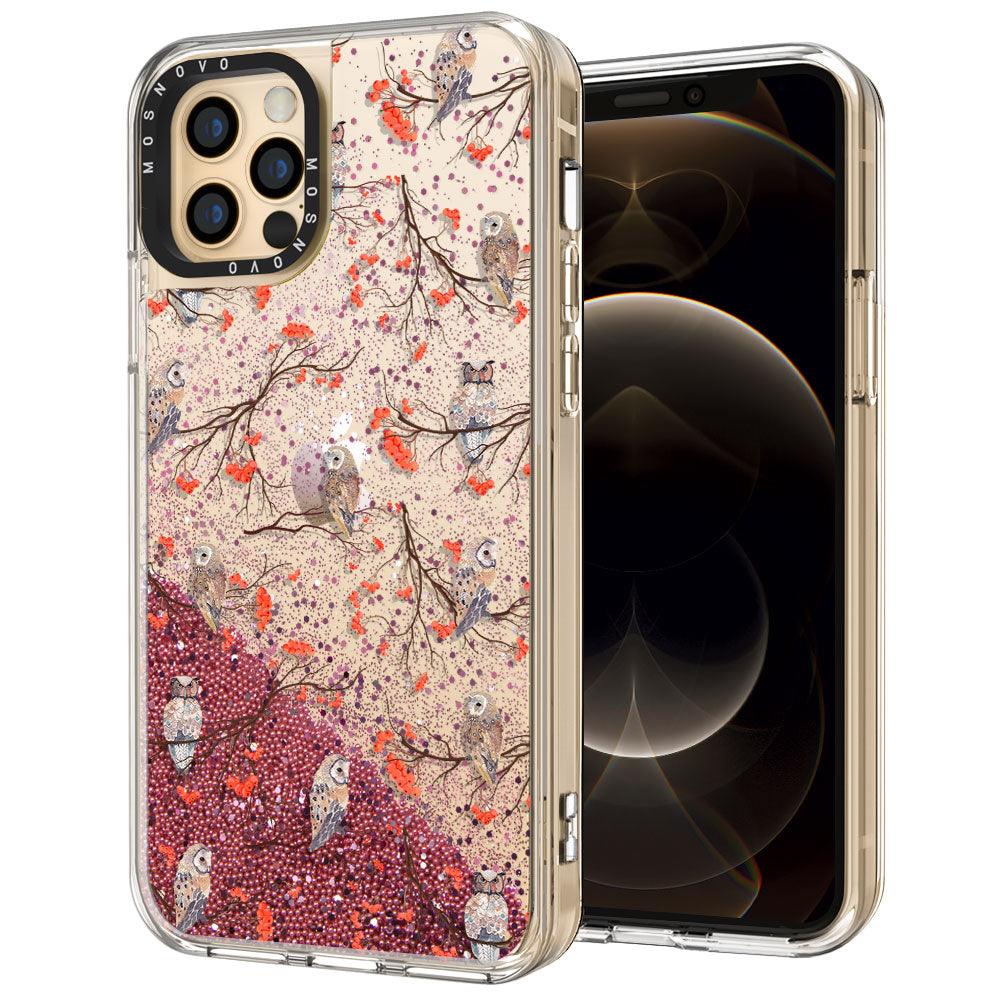 Owl Glitter Phone Case - iPhone 12 Pro Case - MOSNOVO