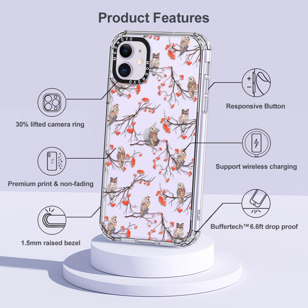 Owl Phone Case - iPhone 11 Case - MOSNOVO
