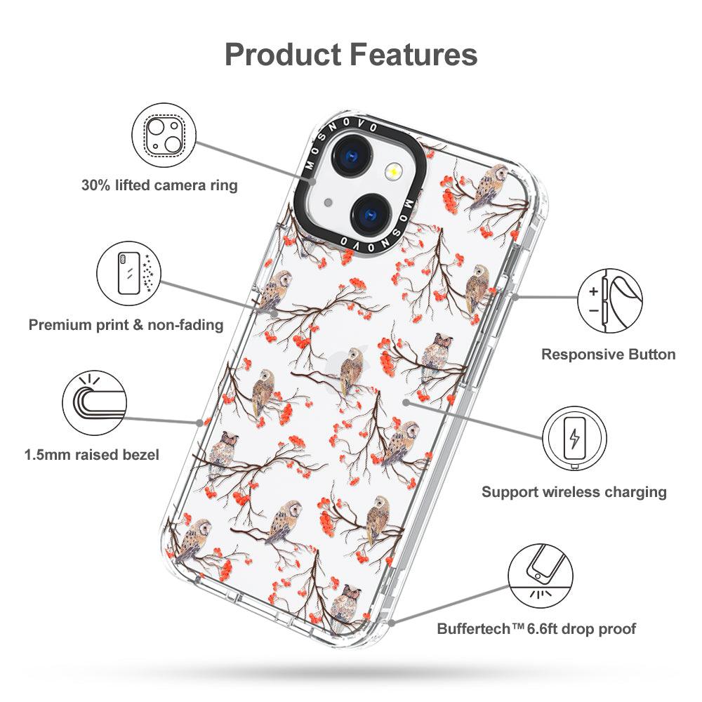 Owl Phone Case - iPhone 13 Mini Case - MOSNOVO