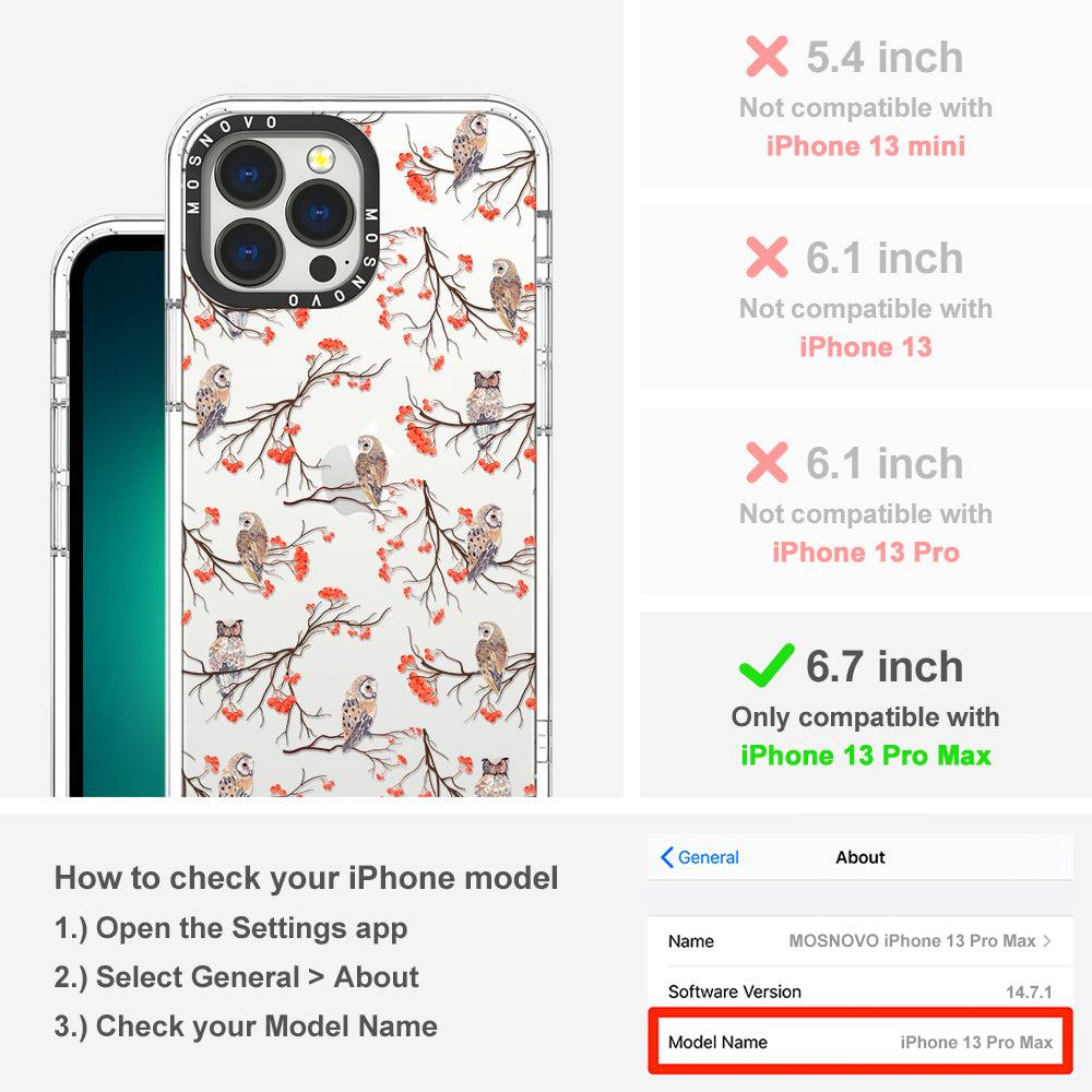 Owl Phone Case - iPhone 13 Pro Max Case - MOSNOVO