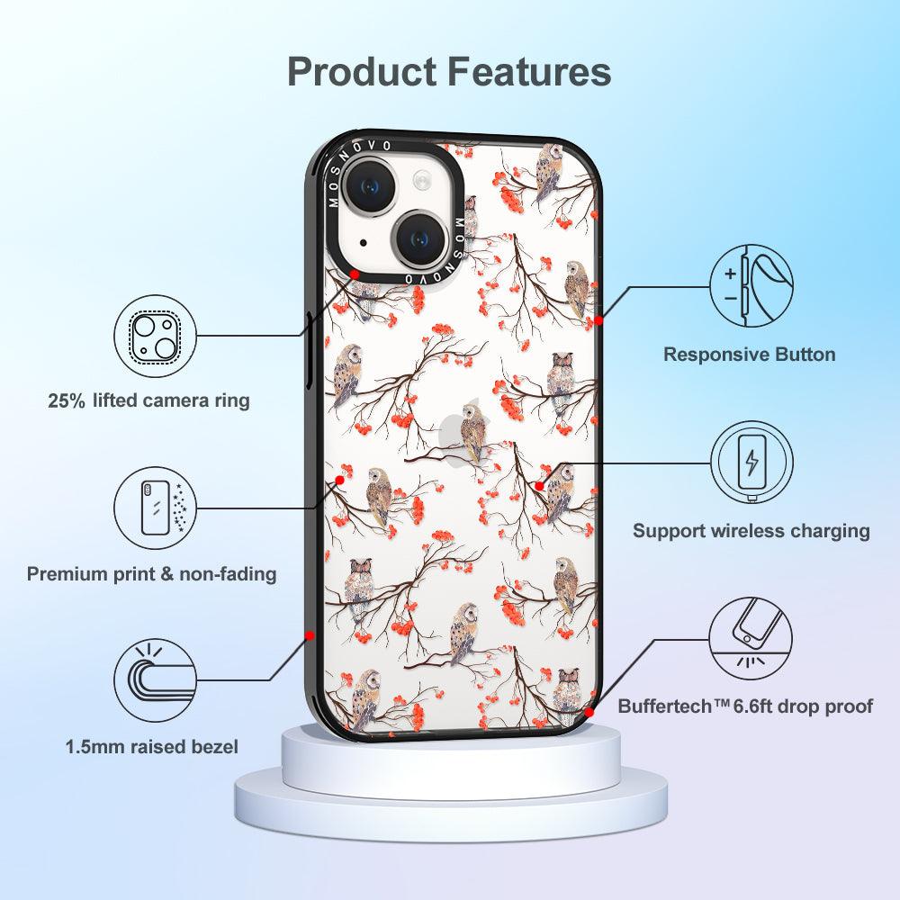 Owl Phone Case - iPhone 14 Plus Case - MOSNOVO