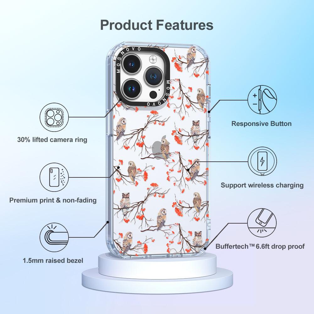 Owl Phone Case - iPhone 14 Pro Max Case - MOSNOVO