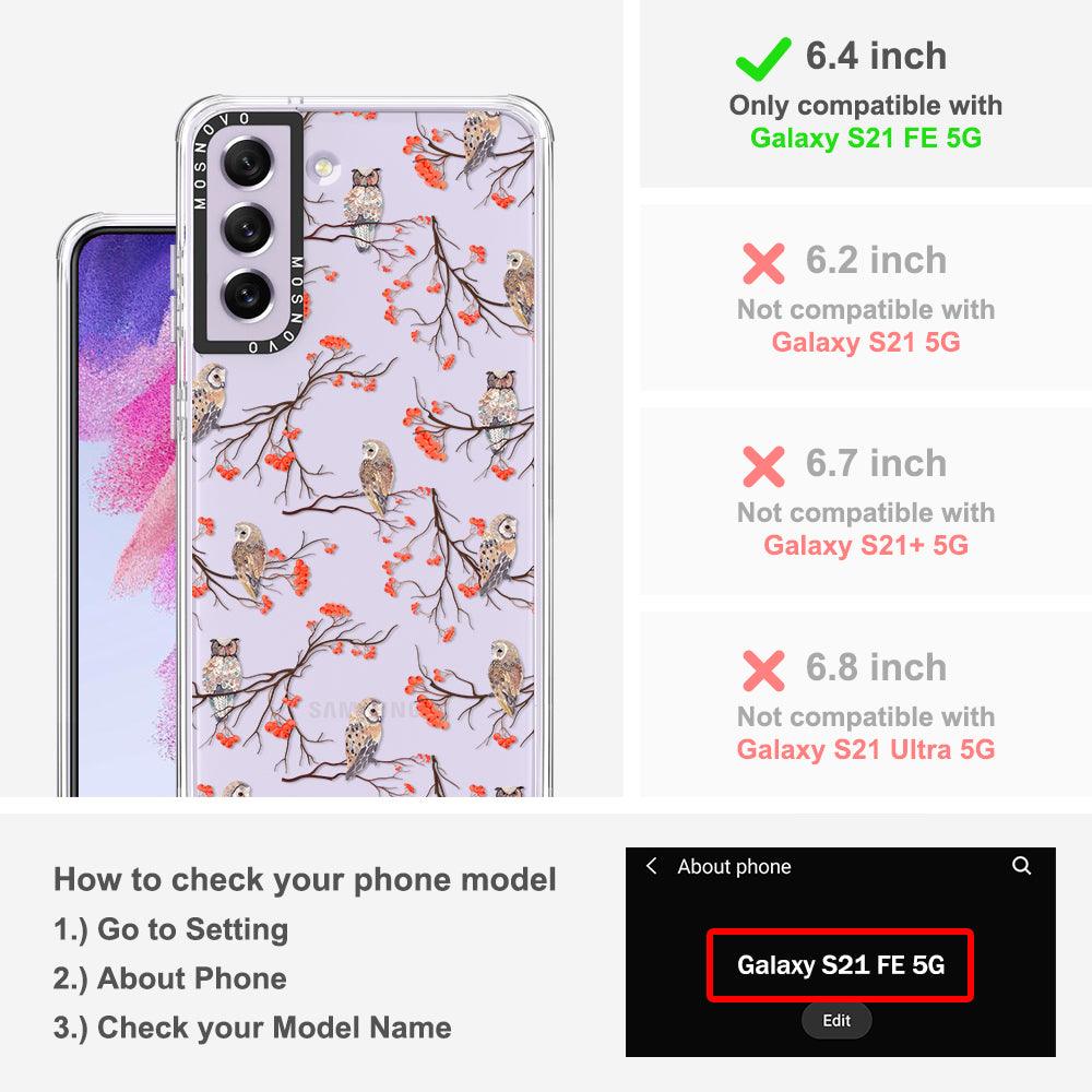 Owl Phone Case - Samsung Galaxy S21 FE Case - MOSNOVO