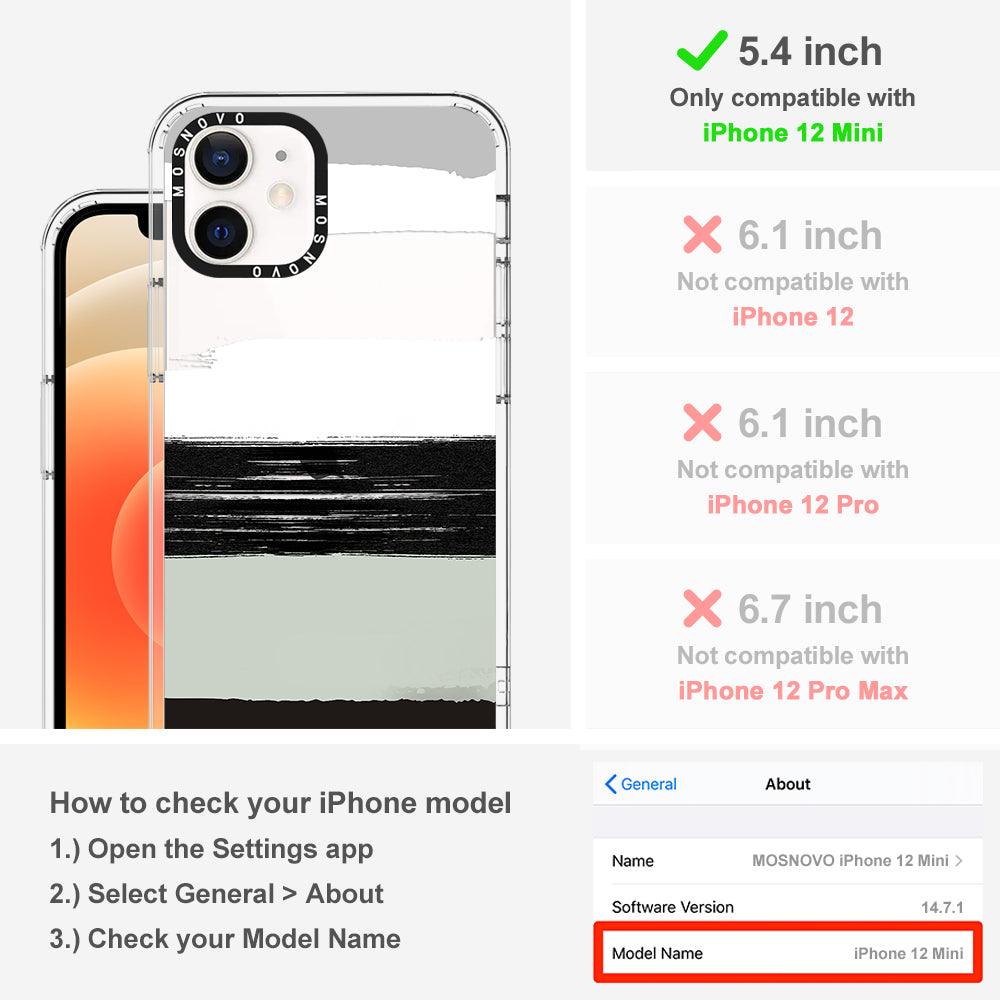 Paint Brush Phone Case - iPhone 12 Mini Case - MOSNOVO