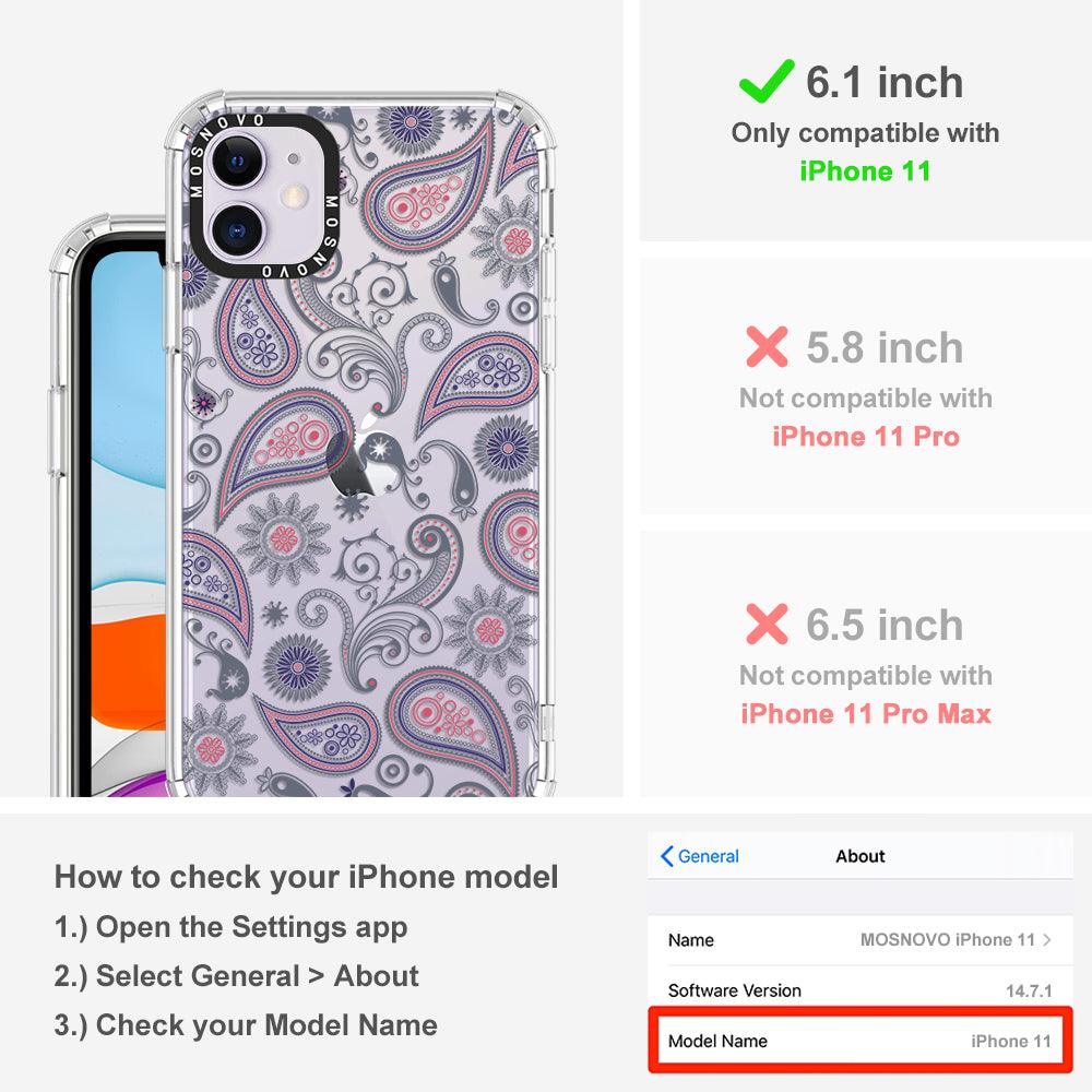 Paisley Phone Case - iPhone 11 Case - MOSNOVO