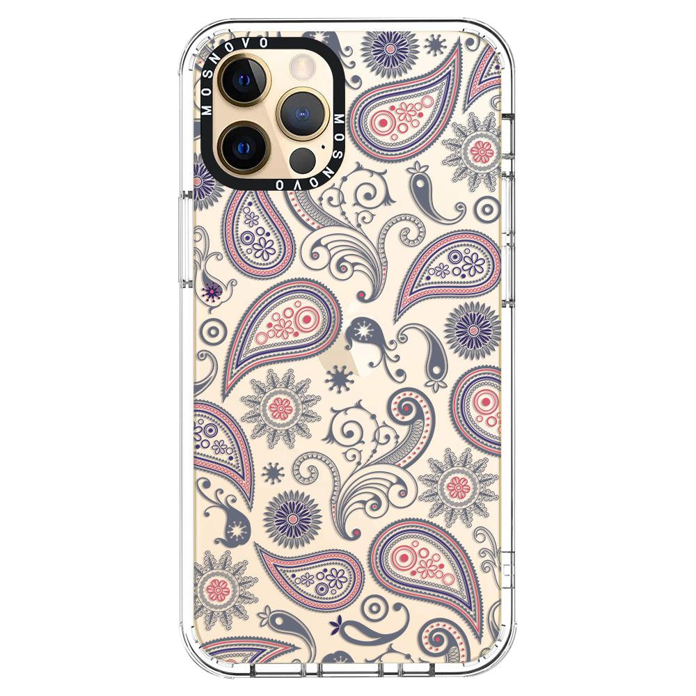 Paisley Phone Case - iPhone 12 Pro Max Case - MOSNOVO