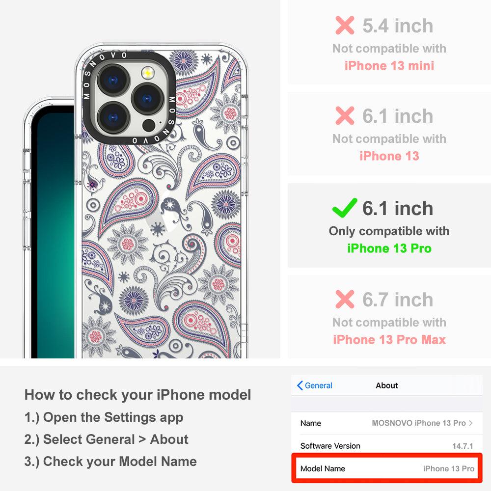 Paisley Phone Case - iPhone 13 Pro Case - MOSNOVO