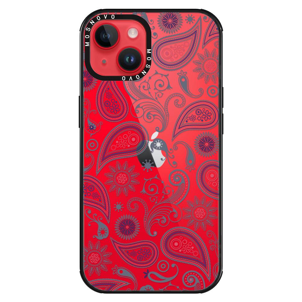 Paisley Phone Case - iPhone 14 Plus Case - MOSNOVO