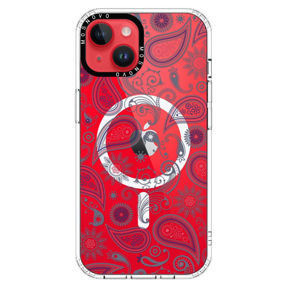 Paisley Phone Case - iPhone 14 Plus Case - MOSNOVO