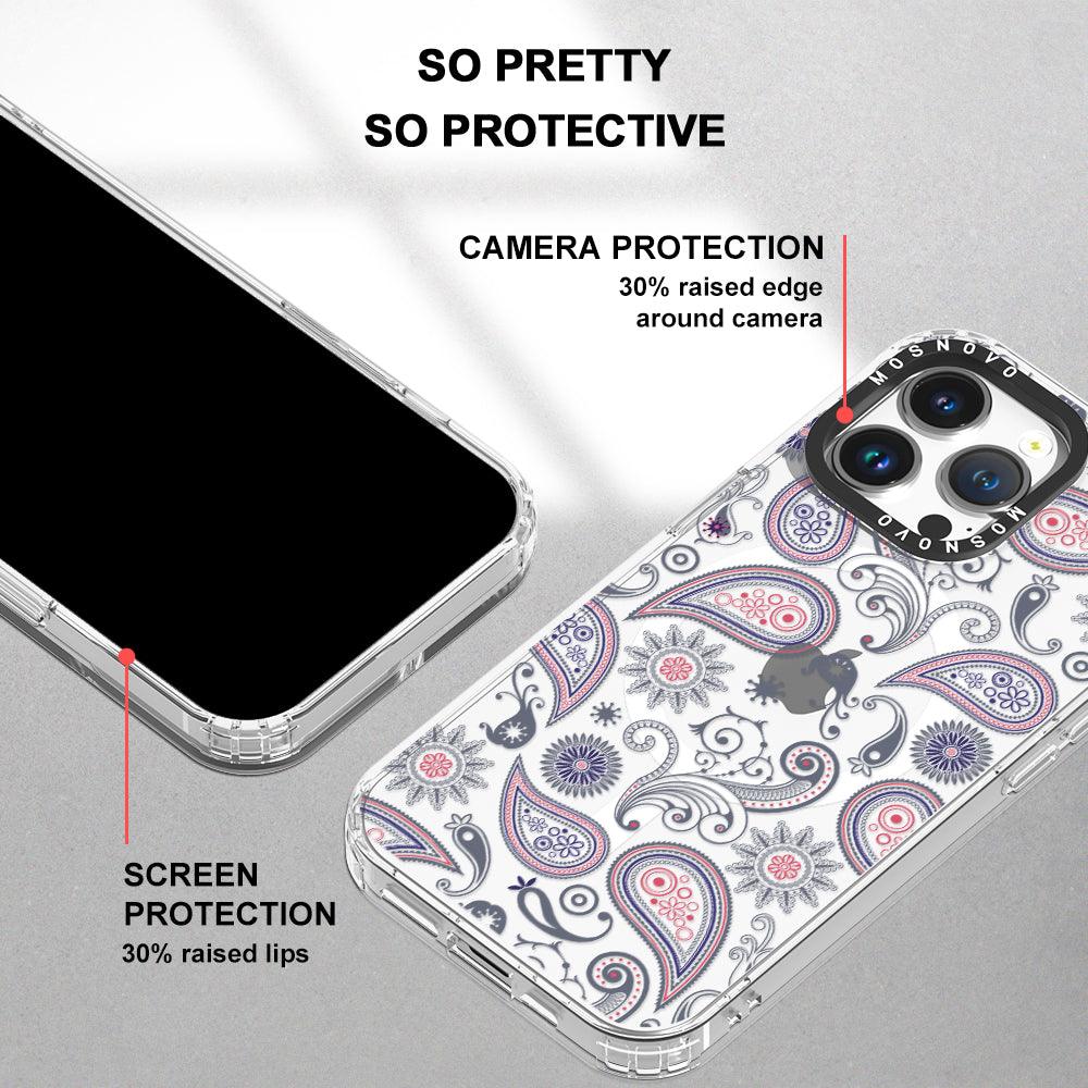 Paisley Phone Case - iPhone 14 Pro Max Case - MOSNOVO