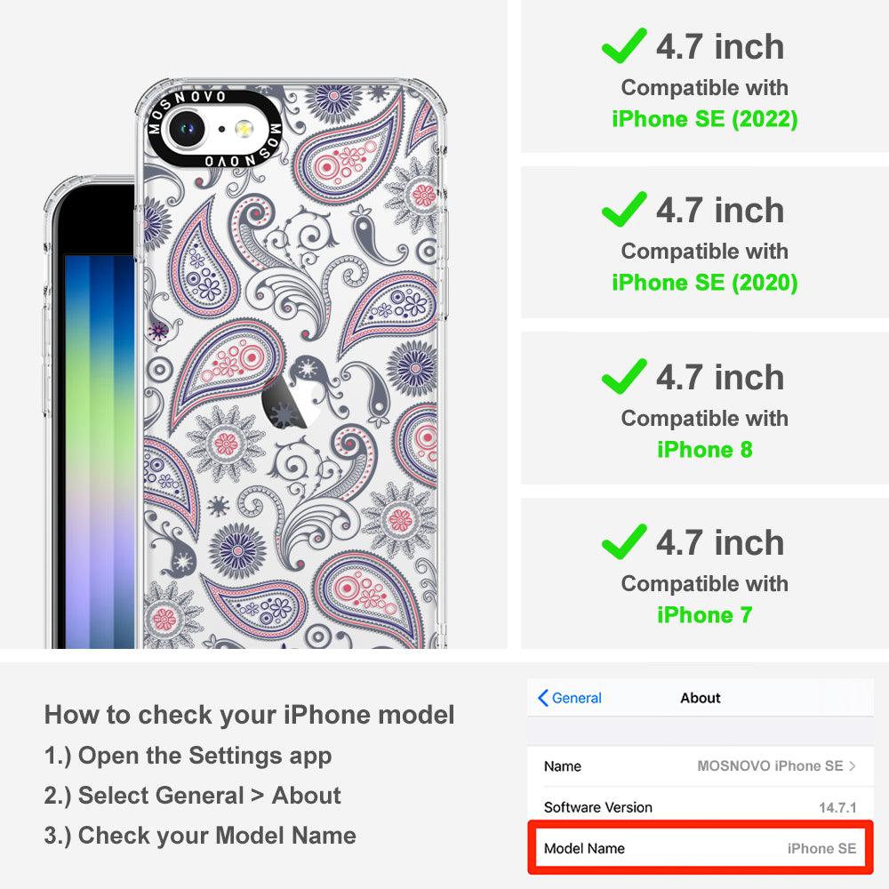 Paisley Phone Case - iPhone SE 2022 Case - MOSNOVO