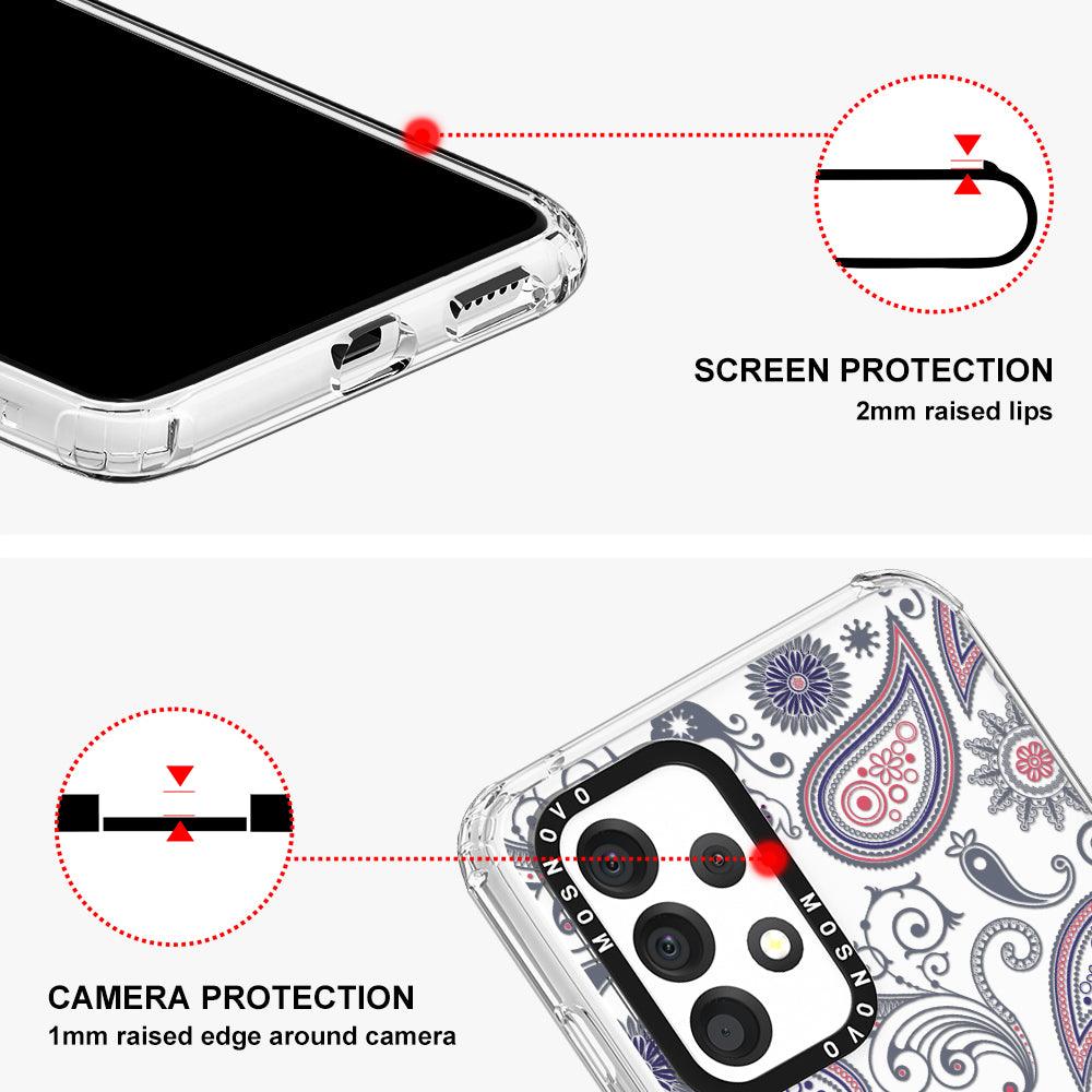 Paisley Phone Case - Samsung Galaxy A53 Case - MOSNOVO