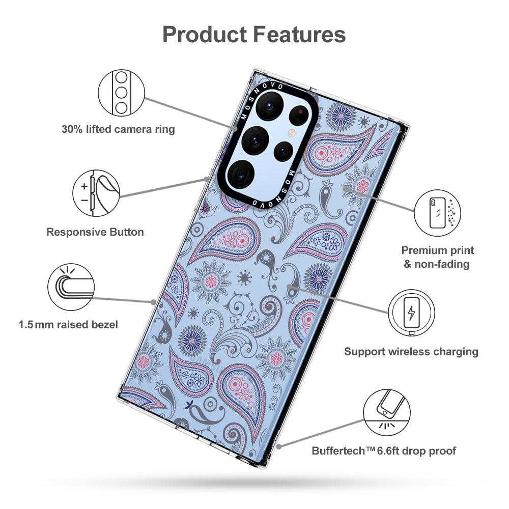 Paisley Phone Case - Samsung Galaxy S22 Ultra Case - MOSNOVO