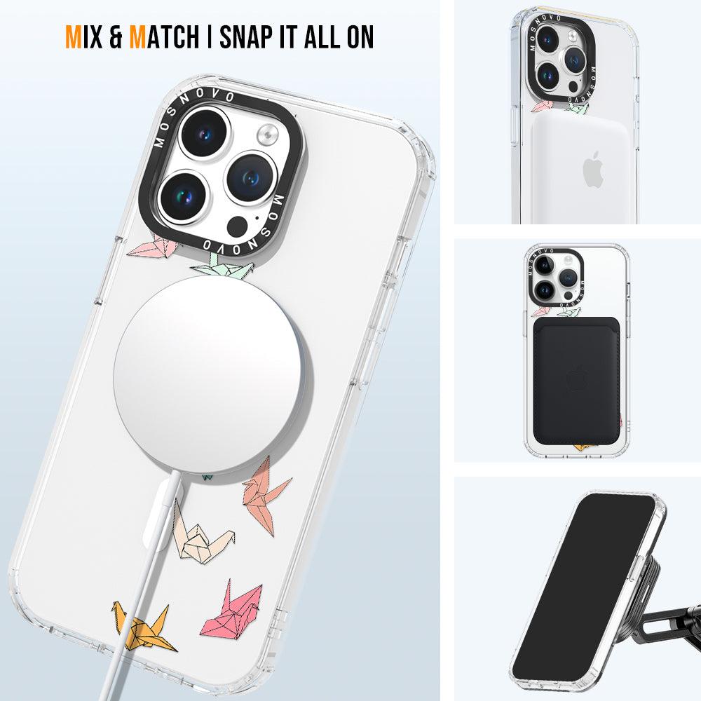 Paper Crane Phone Case - iPhone 14 Pro Max Case - MOSNOVO