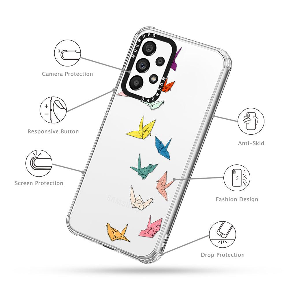 Paper Crane Phone Case - Samsung Galaxy A53 Case - MOSNOVO