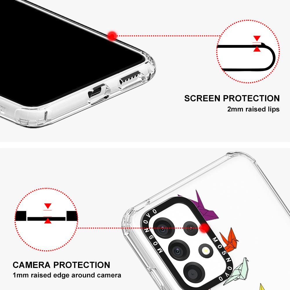 Paper Crane Phone Case - Samsung Galaxy A53 Case - MOSNOVO