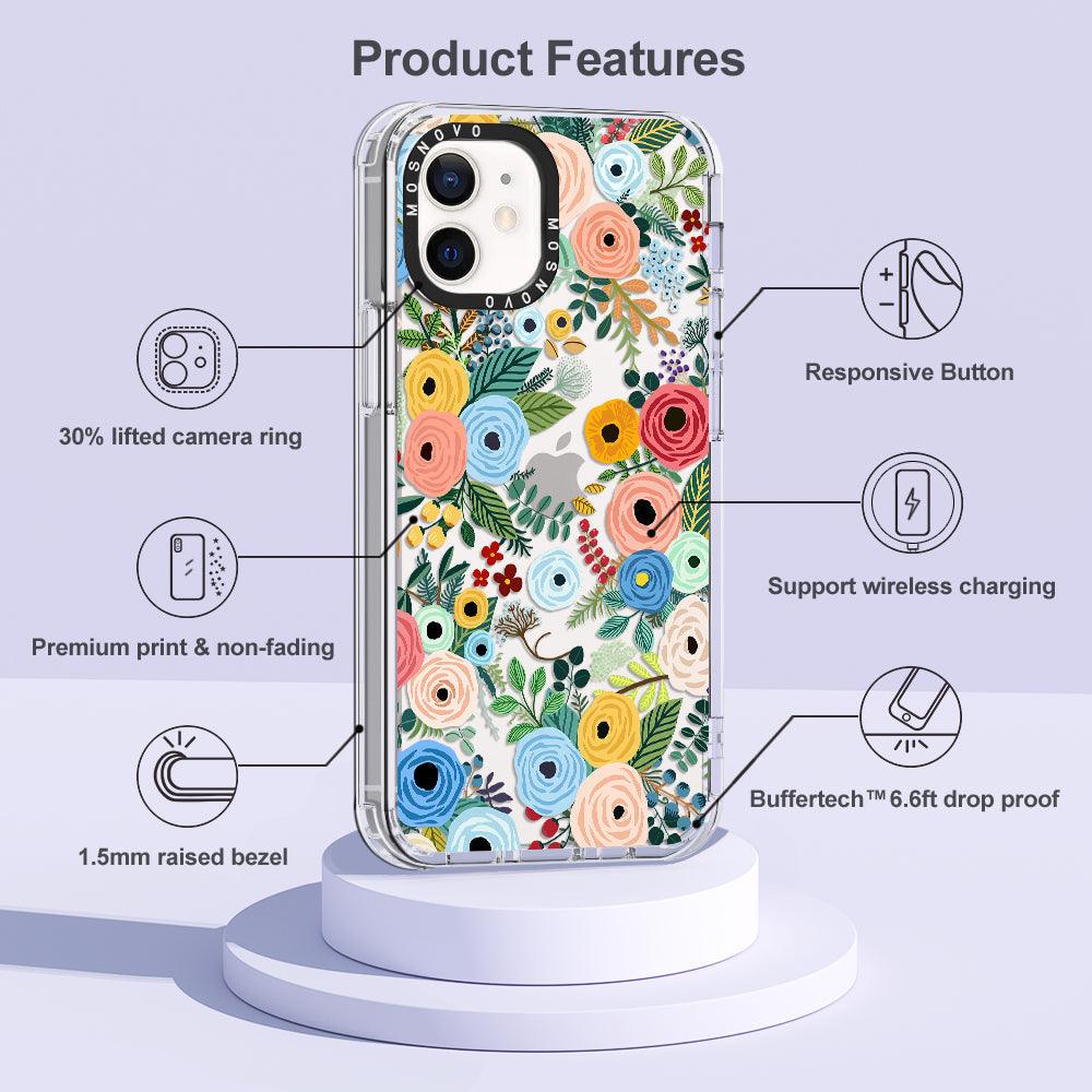 Pastel Perfection Flower Phone Case - iPhone 12 Case - MOSNOVO