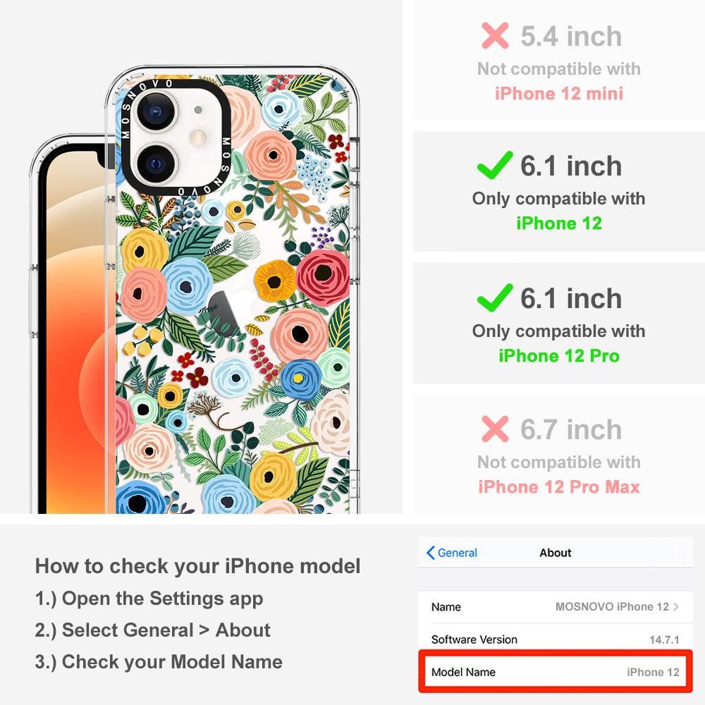 Pastel Perfection Flower Phone Case - iPhone 12 Case - MOSNOVO