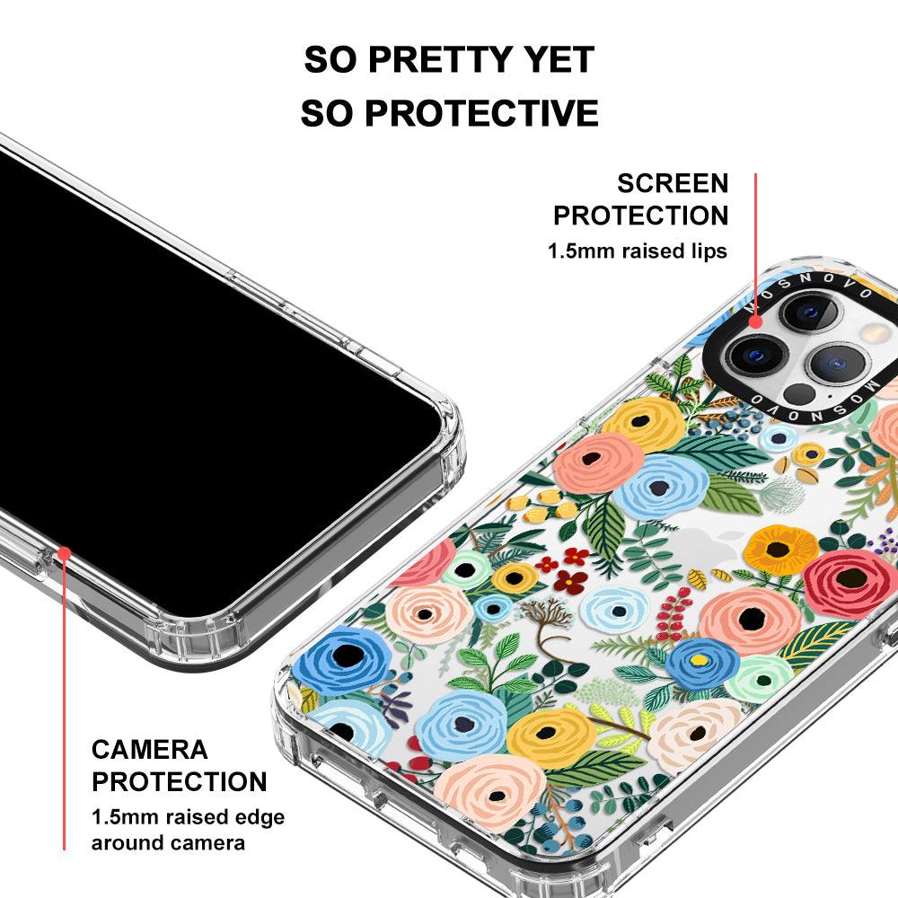 Pastel Perfection Flower Phone Case - iPhone 12 Pro Case - MOSNOVO