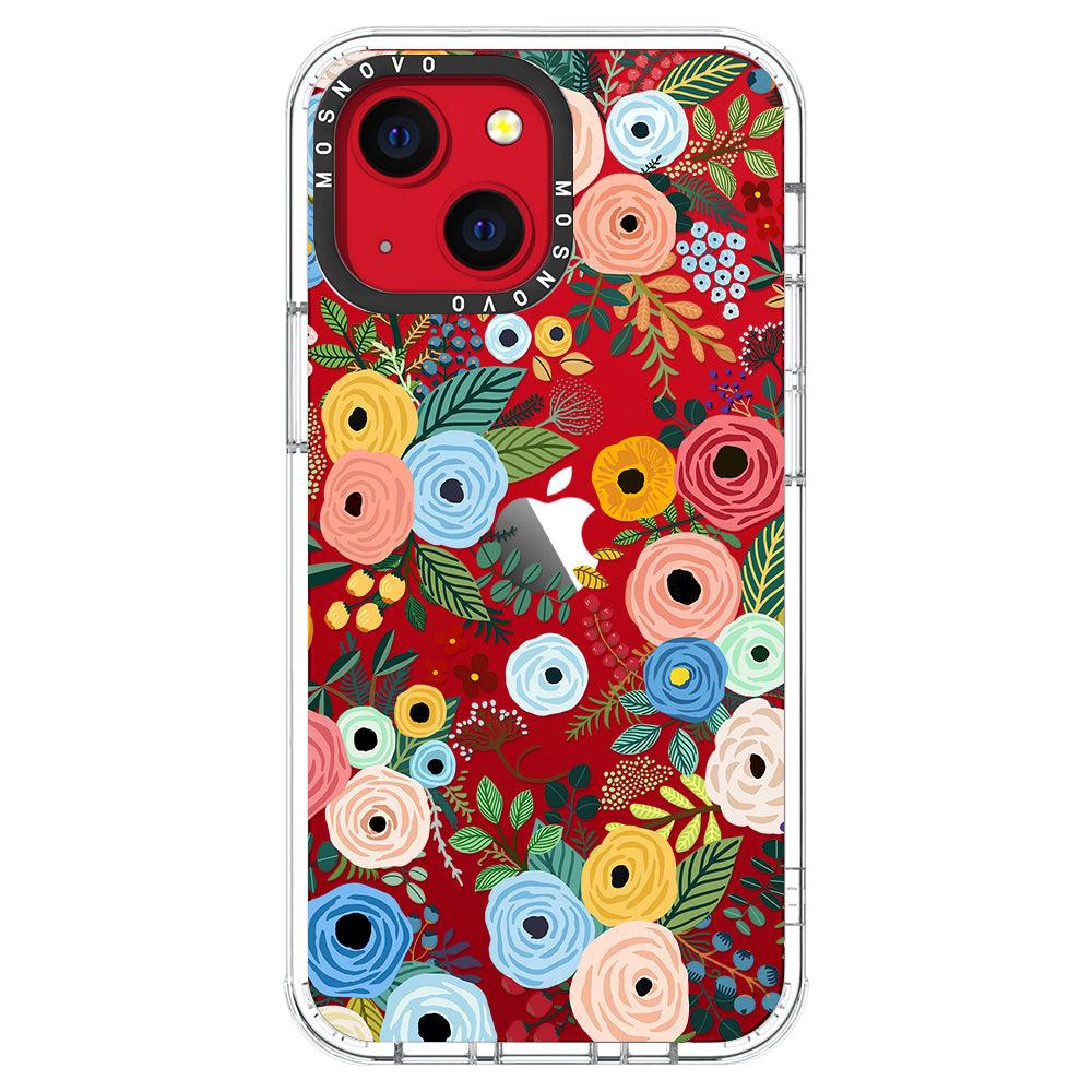 Pastel Perfection Flower Phone Case - iPhone 13 Mini Case - MOSNOVO