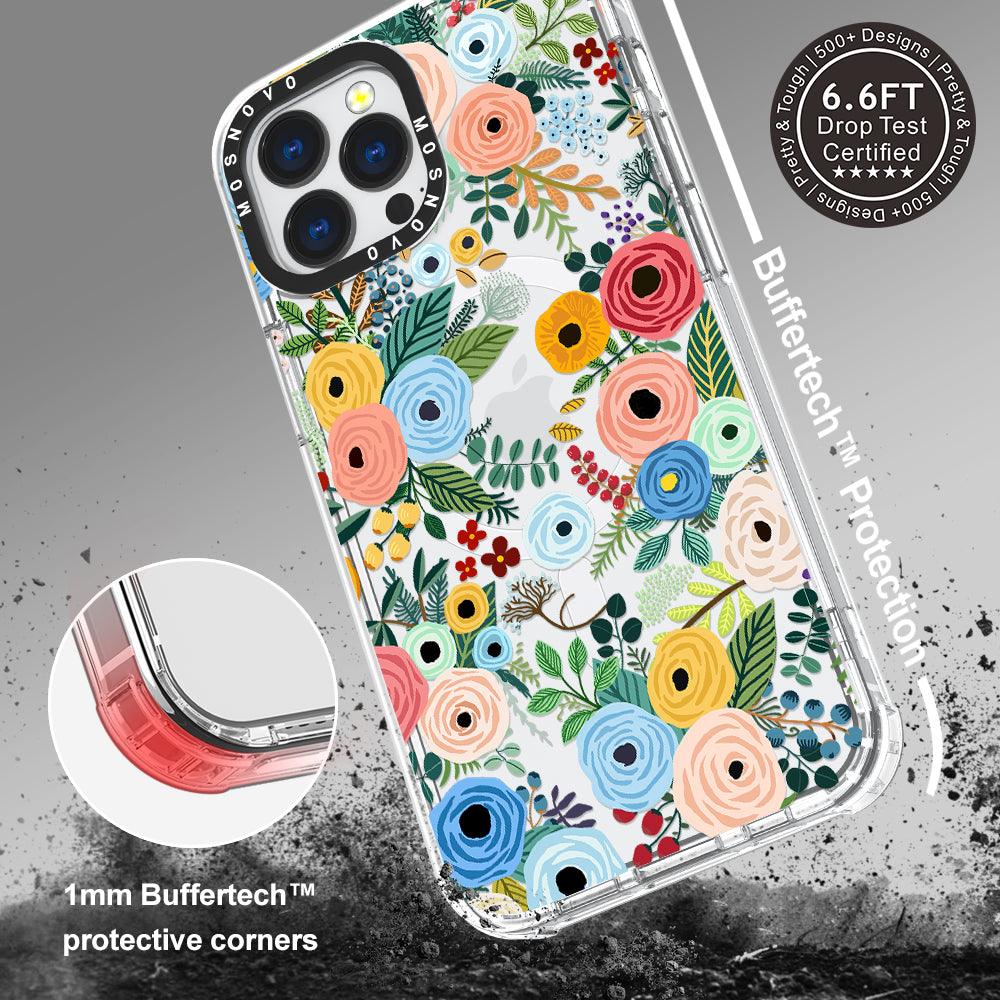 Pastel Perfection Flower Phone Case - iPhone 13 Pro Max Case - MOSNOVO