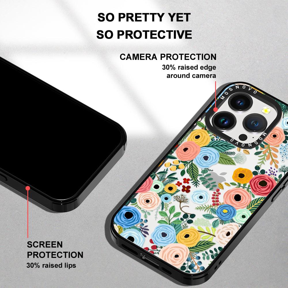 Pastel Perfection Flower Phone Case - iPhone 14 Pro Case - MOSNOVO