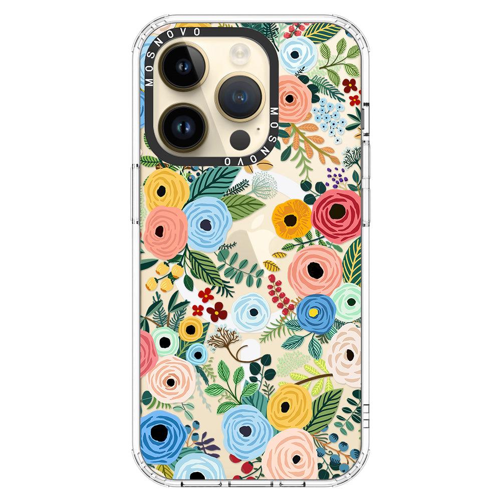 Pastel Perfection Flower Phone Case - iPhone 14 Pro Case - MOSNOVO
