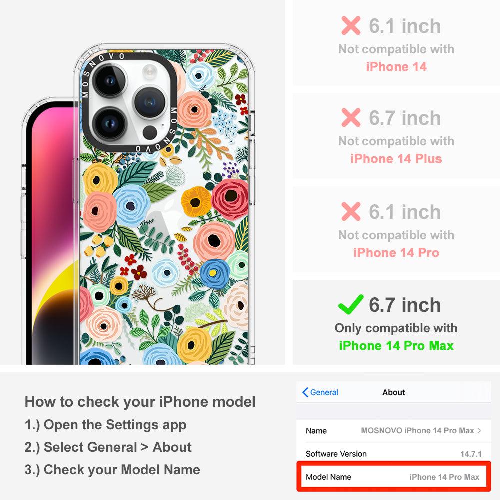 Pastel Perfection Flower Phone Case - iPhone 14 Pro Max Case - MOSNOVO