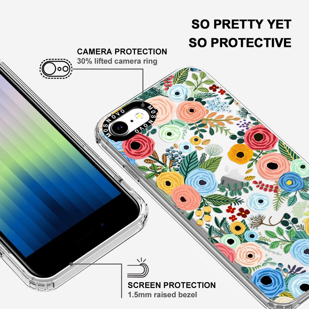 Pastel Perfection Flower Phone Case - iPhone SE 2022 Case - MOSNOVO