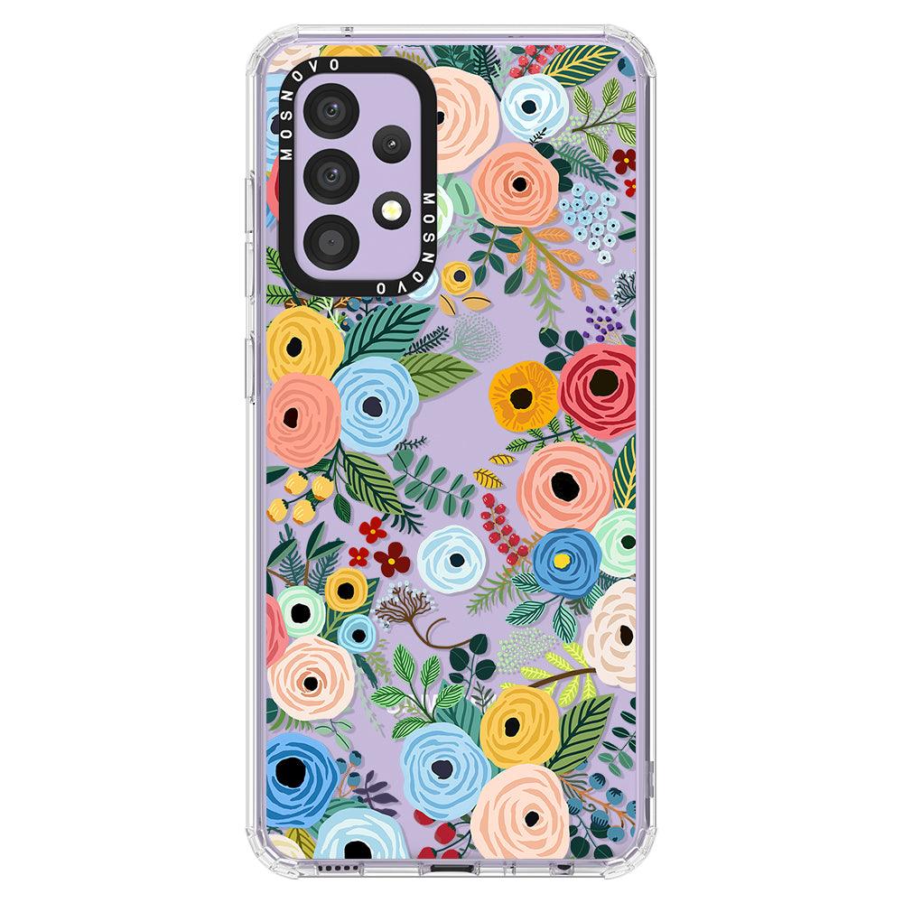 Pastel Floral Garden Phone Case - Samsung Galaxy A52 & A52s Case - MOSNOVO