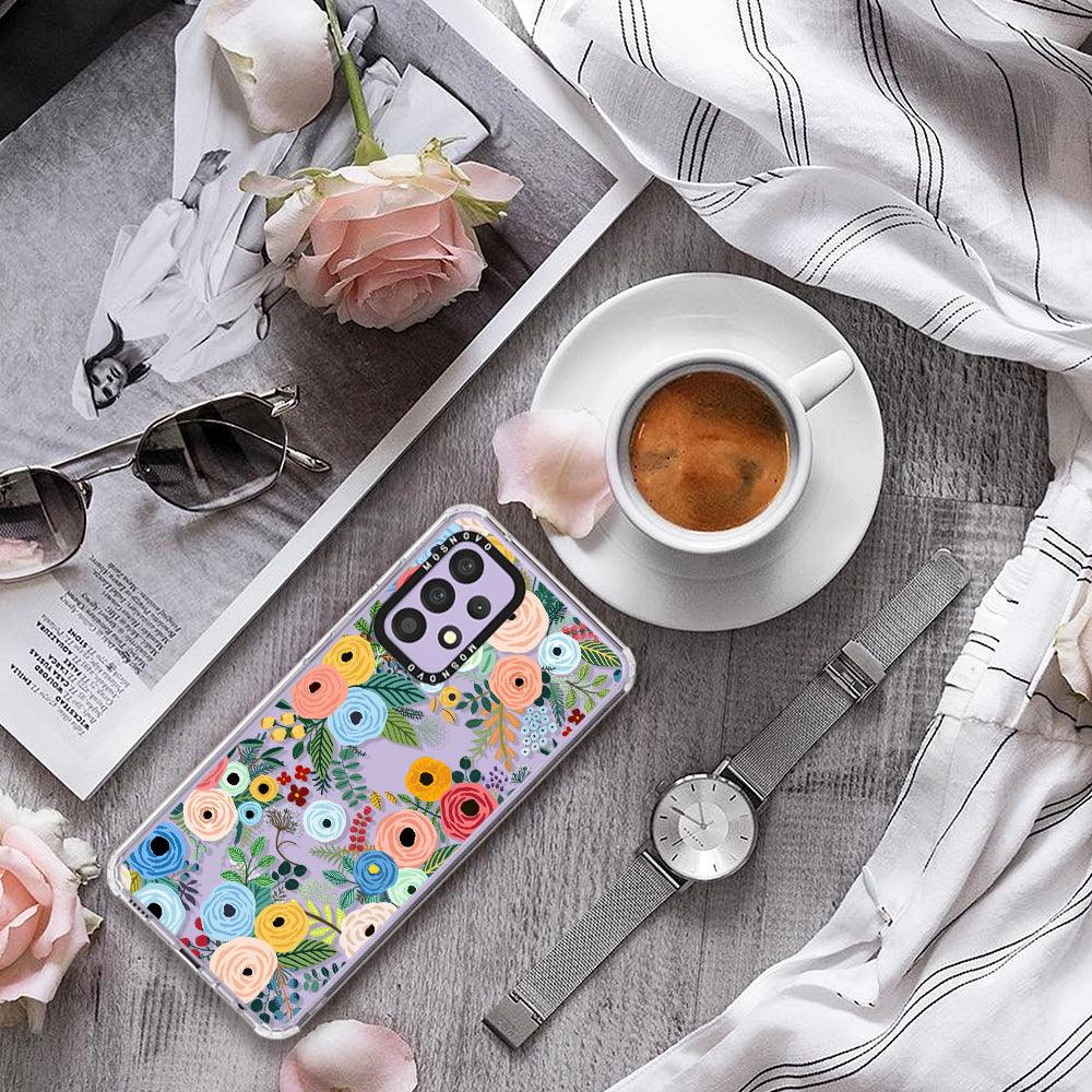 Pastel Floral Garden Phone Case - Samsung Galaxy A52 & A52s Case - MOSNOVO