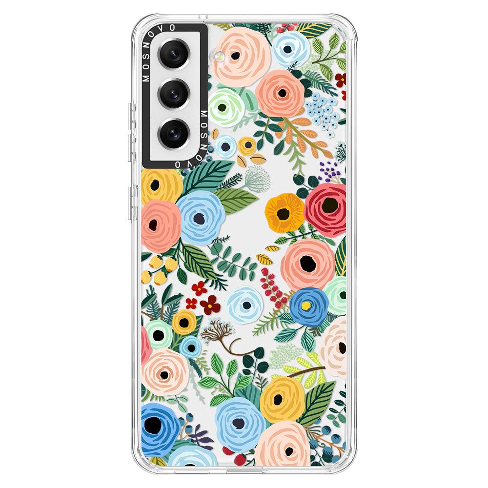 Pastel Perfection Flower Phone Case - Samsung Galaxy S21 FE Case - MOSNOVO