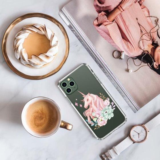 Elegant Flowers Unicorn Phone Case - iPhone 11 Pro Case - MOSNOVO