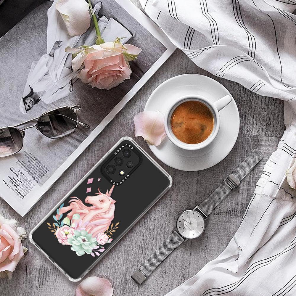 Pastel Flower Unicorn Phone Case - Samsung Galaxy A52 & A52s Case - MOSNOVO