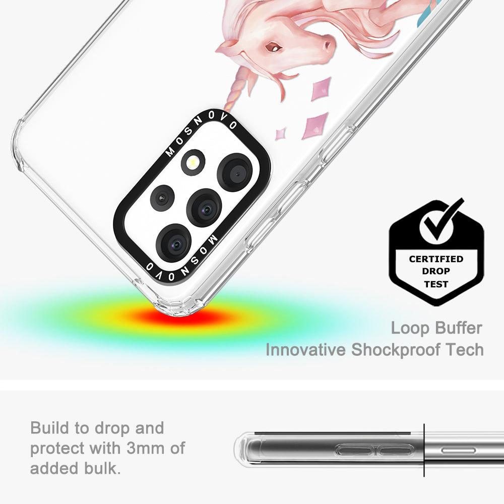 Pastel Flower Unicorn Phone Case - Samsung Galaxy A52 & A52s Case - MOSNOVO