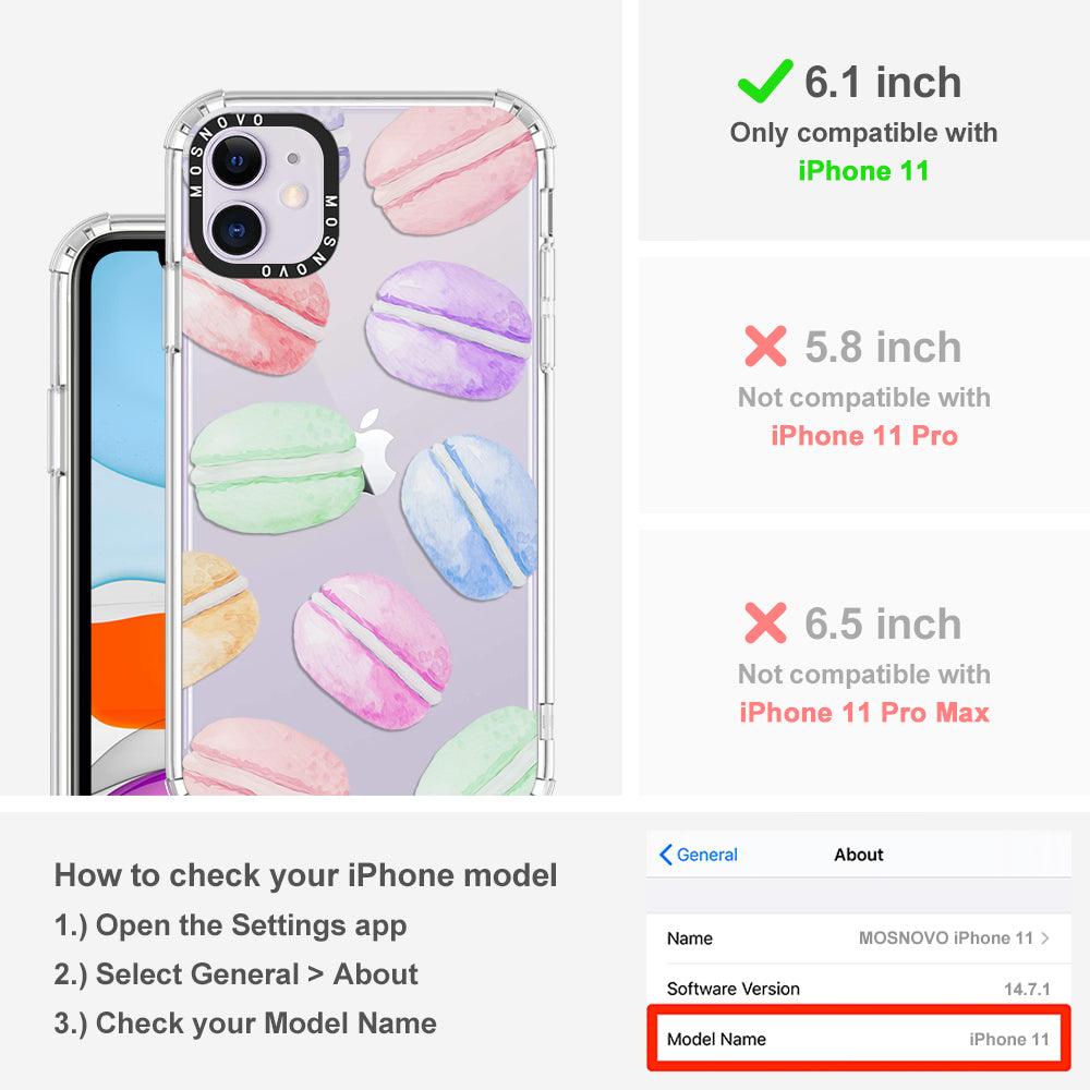 Pastel Macaron Phone Case - iPhone 11 Case - MOSNOVO