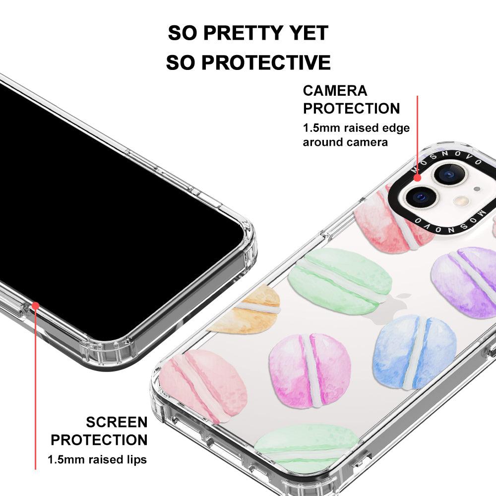 Pastel Macaron Phone Case - iPhone 12 Case - MOSNOVO
