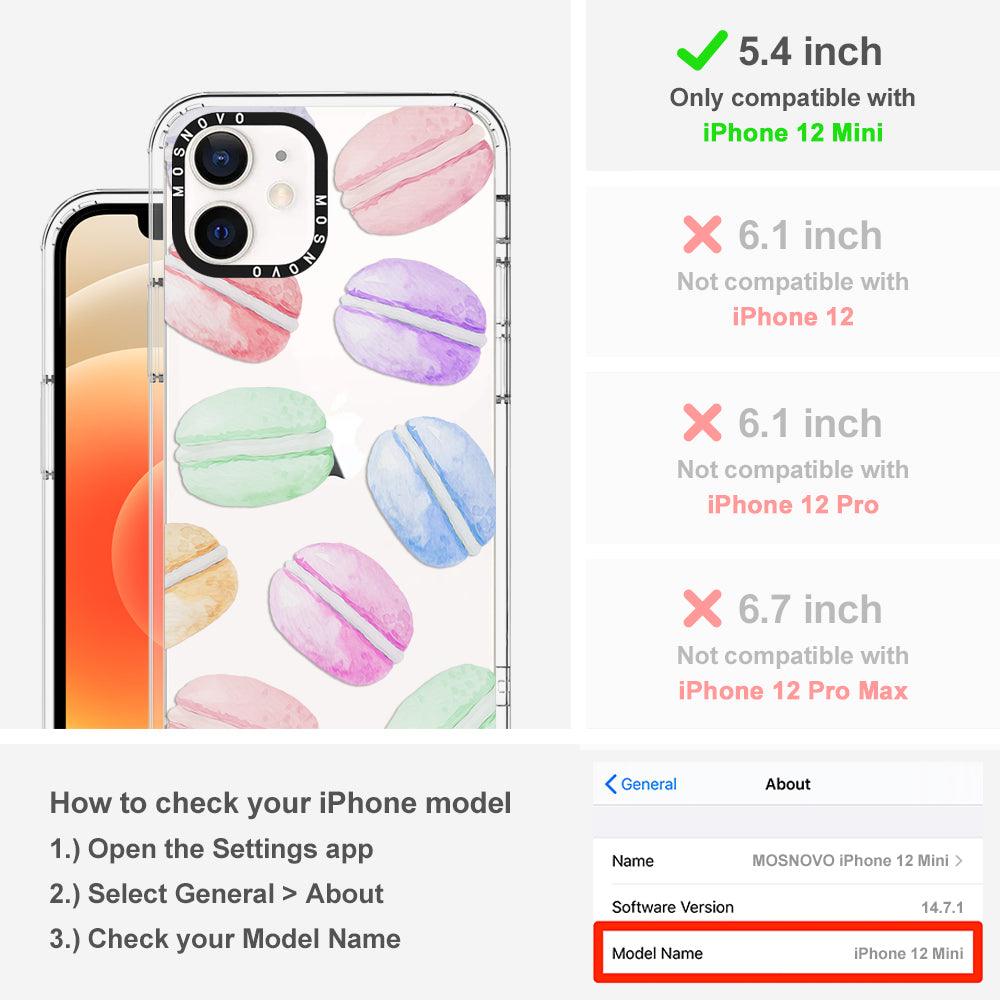 Pastel Macaron Phone Case - iPhone 12 Mini Case - MOSNOVO