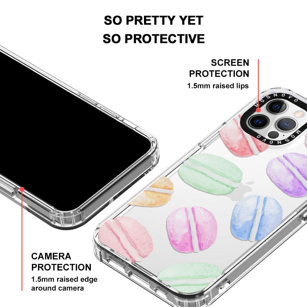 Pastel Macaron Phone Case - iPhone 12 Pro Case - MOSNOVO