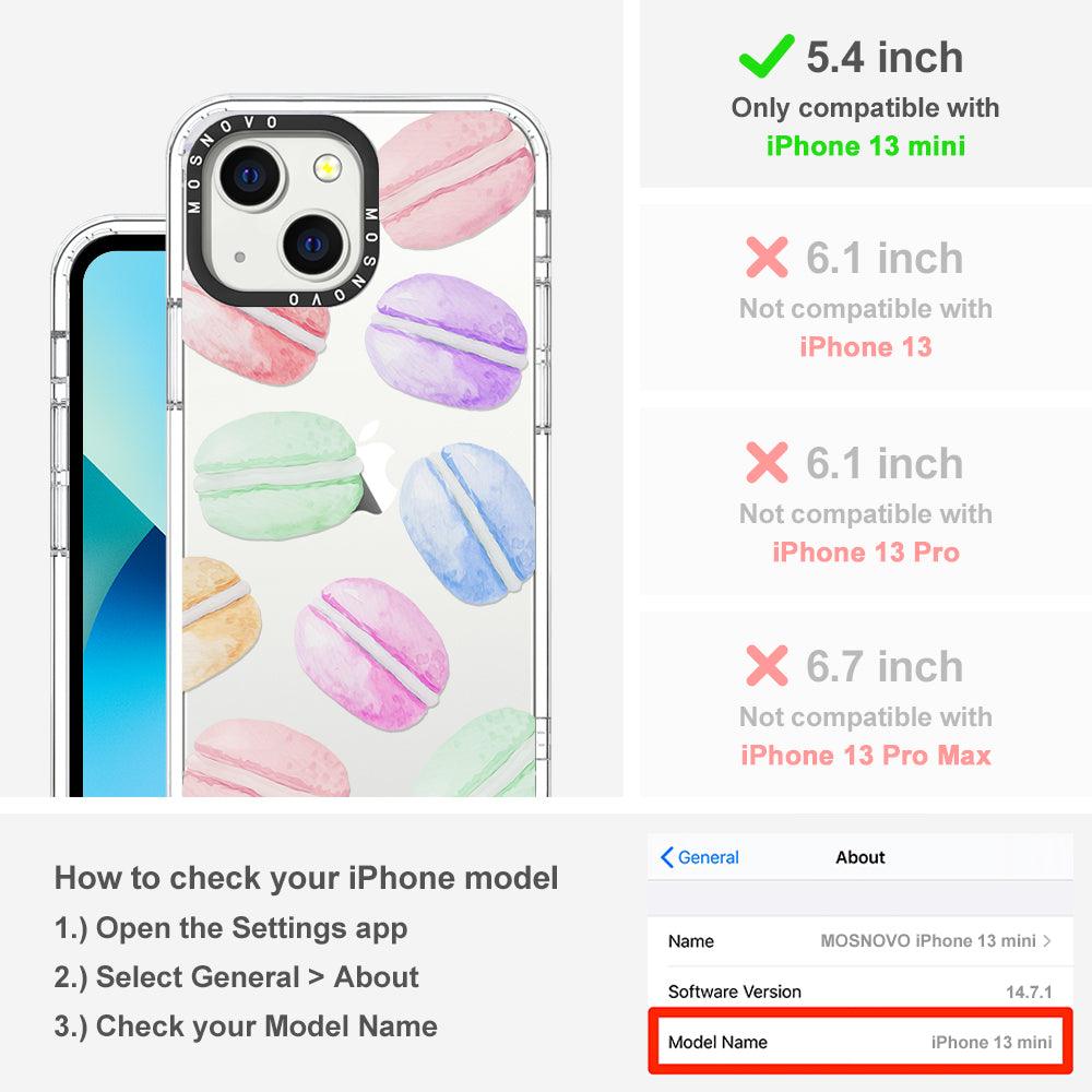 Pastel Macaron Phone Case - iPhone 13 Mini Case - MOSNOVO