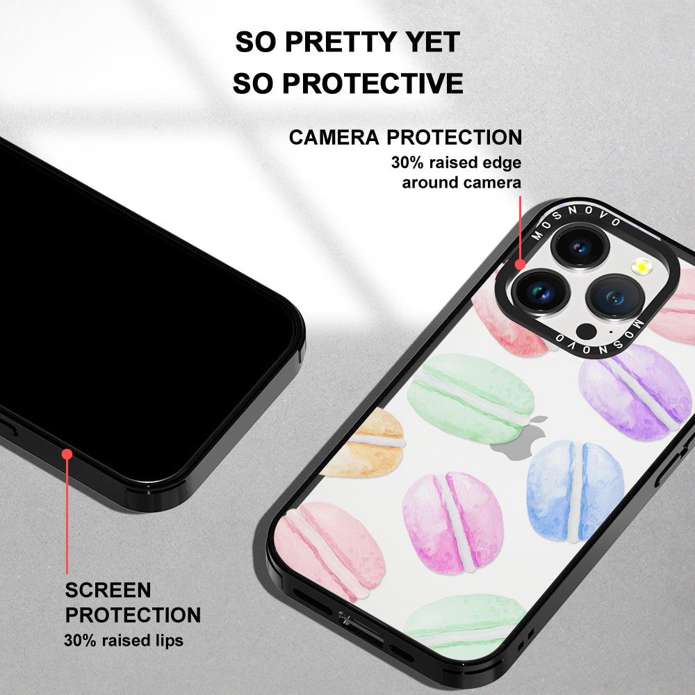 Pastel Macaron Phone Case - iPhone 14 Pro Case - MOSNOVO