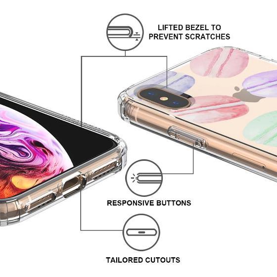 Pastel Macaron Phone Case - iPhone XS Case - MOSNOVO