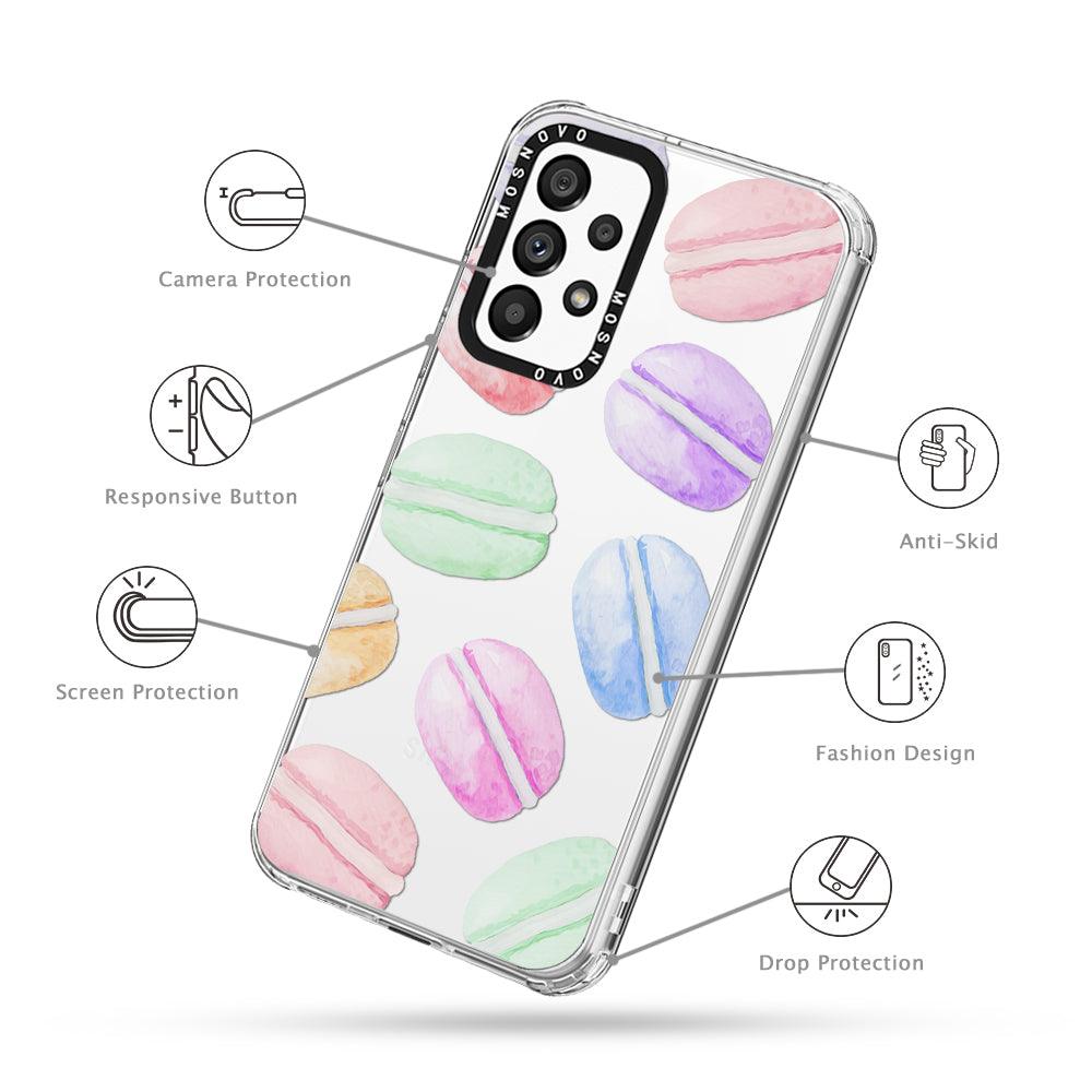 Pastel Macarons Phone Case - Samsung Galaxy A53 Case - MOSNOVO