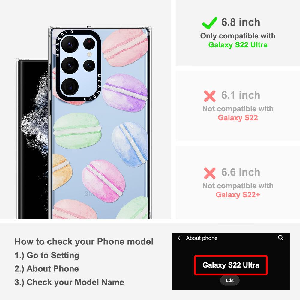 Pastel Macarons Phone Case - Samsung Galaxy S22 Ultra Case - MOSNOVO