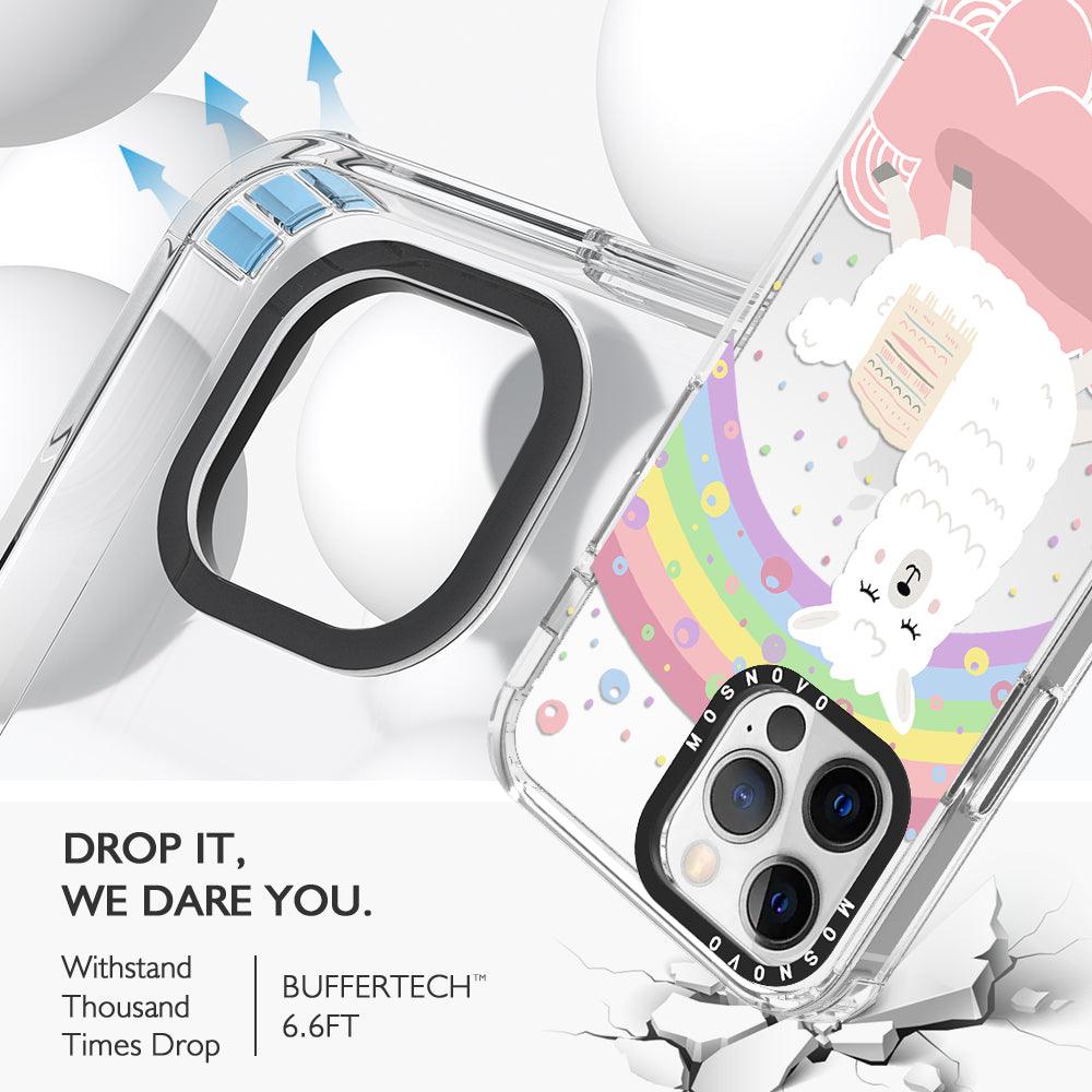 Rainbow Alpaca Phone Case - iPhone 12 Pro Case - MOSNOVO